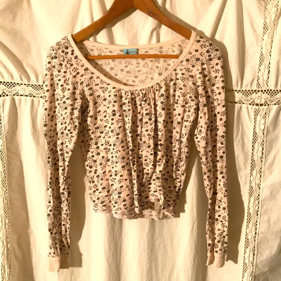 Pink Shirt with Black Flowers - Picture 1 of 6